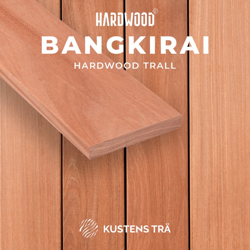 Bangkirai Hardwood Trall-Kustens Trä