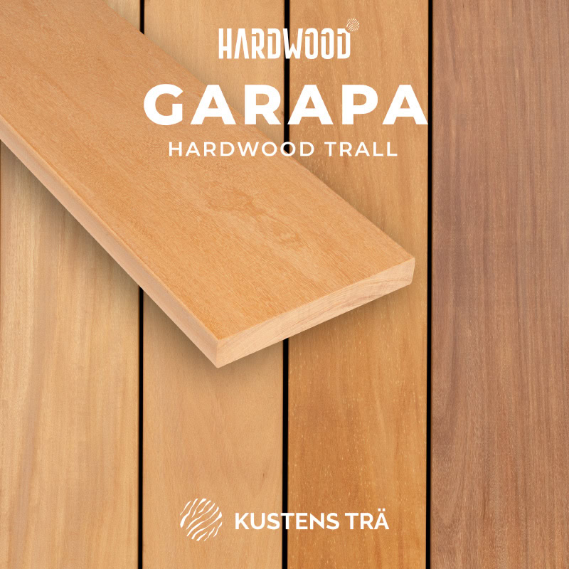 Garapa Hardwood Trall-Kustens Trä