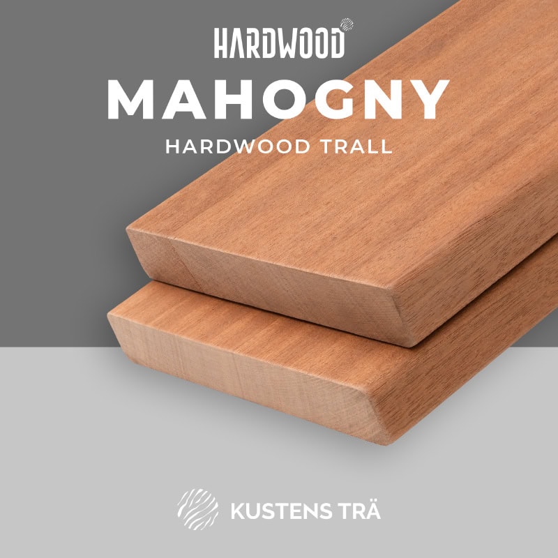 Mahogny Hardwood Trall-Kustens Trä