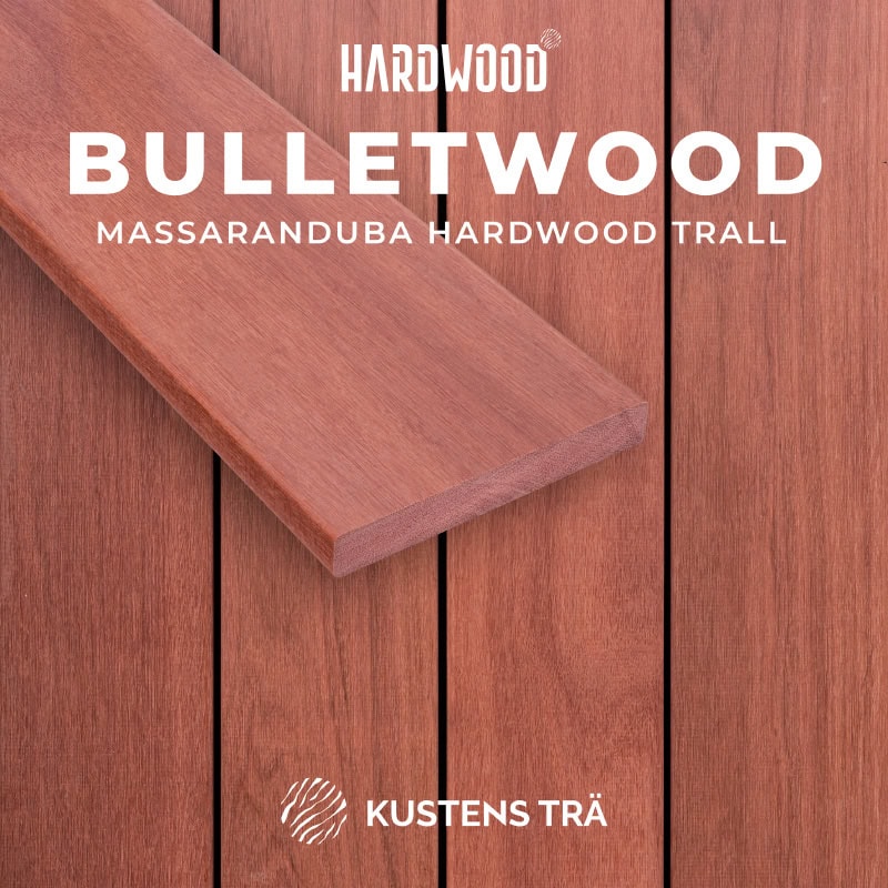 Massaranduba Hardwood Trall-Kustens Trä