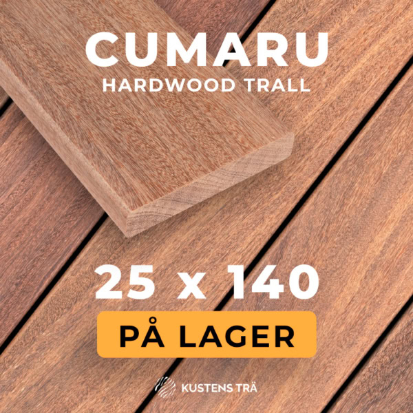 Cumaru Hardwood Trall 25x140 - Kustens Trä